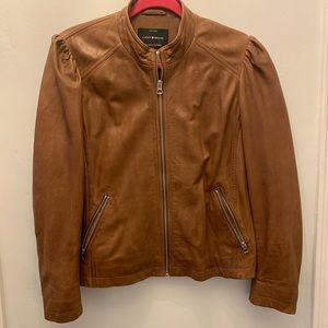 Lucky Brand Brown Leather Jacket women’s